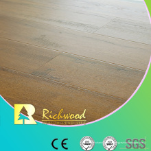 Revestimento estratificado encerado Hickory AC3 gravado de 12.3mm E0 HDF AC3